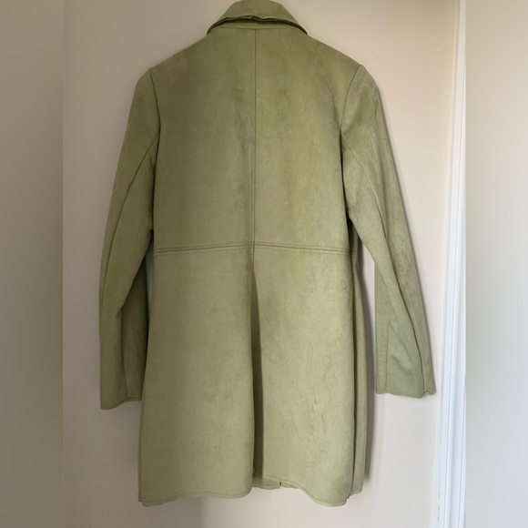 Tahari Olive Faux Suede Jacket - Picture 5 of 5